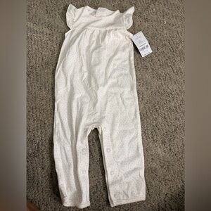 Carter's White and Pink Polka Dot one piece new with tags 9m